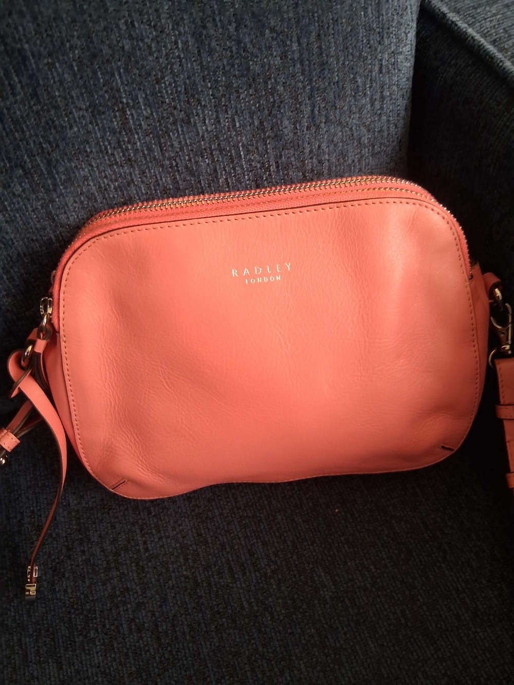 RADLEY LONDON Coral-Pink Leather Crossbody Bag